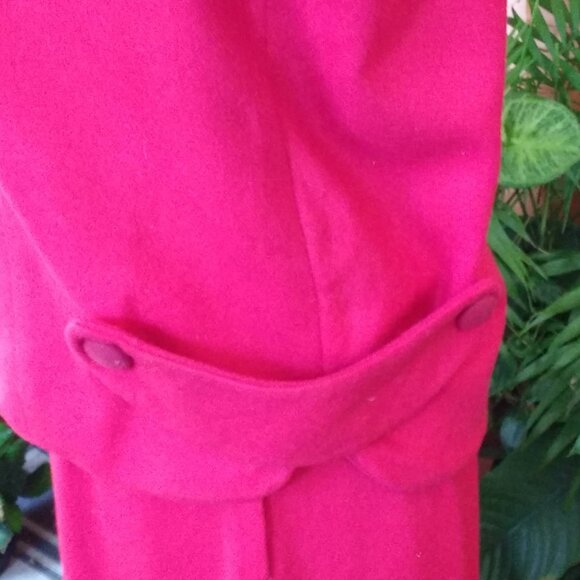 Another Price Drop! Vintage handmade Deep Rich Red Wool Suit - Picture 8 of 10